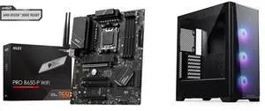 Motherboard Computer Case Combo -  MSI PRO B650-P WIFI Bundle with  Phanteks PH-EC370A_DBK01
