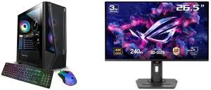 iBUYPOWER TraceMesh Gaming Desktop PC, AMD Ryzen 7 7700, AMD Radeon RX 7800XT 16GB, 32GB DDR5 RAM, 2TB SSD, Windows 11, TraceMeshA7R78XT01 ASUS ROG Strix 27" 4K QD-OLED Gaming Monitor (XG27UCDMG) - 240Hz, 0.03ms, OLED Anti-Flicker 2.0, Cust iBUYPOWER TraceMesh Gaming Desktop PC, AMD Ryzen 7 7700, AMD Radeon RX 7800XT 16GB, 32GB DDR5 RAM, 2TB SSD, Windows 11, TraceMeshA7R78XT01 ASUS ROG Strix 27" 4K QD-OLED Gaming Monitor (XG27UCDMG) - 240Hz, 0.03ms, OLED Anti-Flicker 2.0, Cust