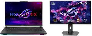 ASUS ROG Strix G18 - 18.0" GeForce RTX 5070 Laptop GPU - AMD Ryzen 9 8940HX - 16GB Memory - 1 TB PCIe SSD - Windows 11 Home Gaming Laptop - 240 Hz (G814PP-DS94) ASUS ROG Strix 27" 4K QD-OLED Gaming Monitor (XG27UCDMG) - 240Hz, 0.03ms, OLED