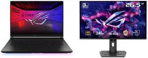 ASUS ROG Strix Scar- 18" GeForce RTX 5090 Laptop GPU - Intel Core Ultra 9 275HX - 32GB Memory - 2 TB PCIe SSD - Windows 11 Pro GAMING LAPTOP - 240 Hz (G835LX-XS97 ) ASUS ROG Strix 27" 4K QD-OLED Gaming Monitor (XG27UCDMG) - 240Hz, 0.03ms, O