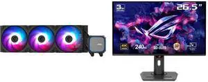 MSI MAG Coreliquid A13 360 Black - AIO ARGB Liquid Cooling - 360mm Radiator - Triple 120mm ARGB PWM Fans - EZ Connect - LGA 1700/1851/AM5/AM4 Compatible ASUS ROG Strix 27" 4K QD-OLED Gaming Monitor (XG27UCDMG) - 240Hz, 0.03ms, OLED Anti-Fli