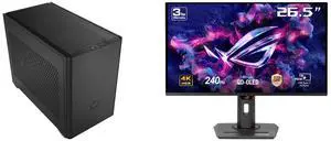 Cooler Master NR200 SFF Small Form Factor Mini-ITX Case with Vented Panel, Triple-slot GPU, Tool-Free and 360 Degree Accessibility ASUS ROG Strix 27" 4K QD-OLED Gaming Monitor (XG27UCDMG) - 240Hz, 0.03ms, OLED Anti-Flicker 2.0, Custom Heats