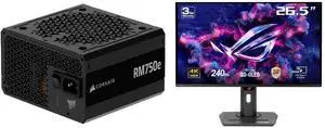 CORSAIR RM750e (2025) Fully Modular Low-Noise ATX Power Supply with 12V-2x6 Cable – ATX 3.1 & PCIe 5.1 Compliant, Cybenetics Gold Efficiency, 105°C-Rated Capacitors, Modern Standby Mode – Black ASUS ROG Strix 27" 4K QD-OLED Gaming Monitor ( CORSAIR RM750e (2025) Fully Modular Low-Noise ATX Power Supply with 12V-2x6 Cable – ATX 3.1 & PCIe 5.1 Compliant, Cybenetics Gold Efficiency, 105°C-Rated Capacitors, Modern Standby Mode – Black ASUS ROG Strix 27" 4K QD-OLED Gaming Monitor (