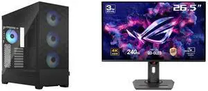 Fractal Design Pop XL Air RGB Black TG ATX High-Airflow Clear Tempered Glass Window Full Tower Computer Case ASUS ROG Strix 27" 4K QD-OLED Gaming Monitor (XG27UCDMG) - 240Hz, 0.03ms, OLED Anti-Flicker 2.0, Custom Heatsink, OLED Care Pro, Ne
