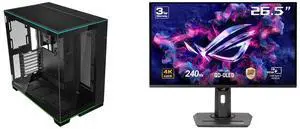 LIAN LI O11 Dynamic EVO RGB Black Aluminum / Steel / Tempered Glass ATX Mid Tower Computer Case----O11DERGBX ASUS ROG Strix 27" 4K QD-OLED Gaming Monitor (XG27UCDMG) - 240Hz, 0.03ms, OLED Anti-Flicker 2.0, Custom Heatsink, OLED Care Pro, N LIAN LI O11 Dynamic EVO RGB Black Aluminum / Steel / Tempered Glass ATX Mid Tower Computer Case----O11DERGBX ASUS ROG Strix 27" 4K QD-OLED Gaming Monitor (XG27UCDMG) - 240Hz, 0.03ms, OLED Anti-Flicker 2.0, Custom Heatsink, OLED Care Pro, N