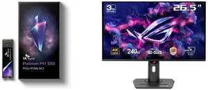 SK hynix Platinum P41 M2 SSD 2TB, M.2 2280 NVME PCIe Gen4.0 Internal SSD  l Up to 7,000MB/S l with 176-Layer NAND Flash ASUS ROG Strix 27" 4K QD-OLED Gaming Monitor (XG27UCDMG) - 240Hz, 0.03ms, OLED Anti-Flicker 2.0, Custom Heatsink, OLED C