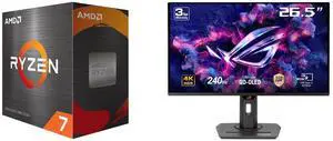 AMD Ryzen 7 5800XT - Ryzen 7 5000 Series Vermeer (Zen 3) 8-Core 3.8 GHz Socket AM4 105W None Integrated Graphics Desktop CPU Processor - 100-100001582BOX ASUS ROG Strix 27" 4K QD-OLED Gaming Monitor (XG27UCDMG) - 240Hz, 0.03ms, OLED Anti-Fl AMD Ryzen 7 5800XT - Ryzen 7 5000 Series Vermeer (Zen 3) 8-Core 3.8 GHz Socket AM4 105W None Integrated Graphics Desktop CPU Processor - 100-100001582BOX ASUS ROG Strix 27" 4K QD-OLED Gaming Monitor (XG27UCDMG) - 240Hz, 0.03ms, OLED Anti-Fl