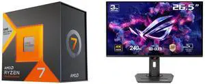 AMD Ryzen 7 7800X3D - Ryzen 7 7000 Series Zen 4 8-Core 4.2 GHz - Socket AM5 120W - AMD Radeon Graphics Desktop Processor - 100-100000910WOF ASUS ROG Strix 27" 4K QD-OLED Gaming Monitor (XG27UCDMG) - 240Hz, 0.03ms, OLED Anti-Flicker 2.0, Cus AMD Ryzen 7 7800X3D - Ryzen 7 7000 Series Zen 4 8-Core 4.2 GHz - Socket AM5 120W - AMD Radeon Graphics Desktop Processor - 100-100000910WOF ASUS ROG Strix 27" 4K QD-OLED Gaming Monitor (XG27UCDMG) - 240Hz, 0.03ms, OLED Anti-Flicker 2.0, Cus