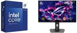 Intel Core i9-14900K - Core i9 14th Gen 24-Core (8P+16E) LGA 1700 125W Intel UHD Graphics 770 Desktop Processor - Boxed - BX8071514900K ASUS ROG Strix 27" 4K QD-OLED Gaming Monitor (XG27UCDMG) - 240Hz, 0.03ms, OLED Anti-Flicker 2.0, Custom