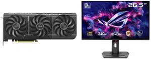 ASUS PRIME GeForce RTX 5070 12GB 192-Bit GDDR7 PCI Express 5.0 DLSS 4.0 Graphics Card PRIME-RTX5070-12G ASUS ROG Strix 27" 4K QD-OLED Gaming Monitor (XG27UCDMG) - 240Hz, 0.03ms, OLED Anti-Flicker 2.0, Custom Heatsink, OLED Care Pro, Neo Pro
