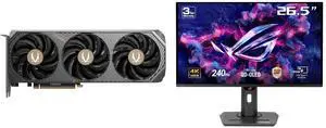 ZOTAC Solid OC GeForce RTX 5070 12GB 192-Bit GDDR7 PCI Express 5.0 DLSS 4.0 Graphics Card ZOTAC GAMING ZT-B50700J-10P ASUS ROG Strix 27" 4K QD-OLED Gaming Monitor (XG27UCDMG) - 240Hz, 0.03ms, OLED Anti-Flicker 2.0, Custom Heatsink, OLED Car