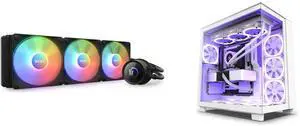 CPU Cooler Computer Case Combo - NZXT RL-KR360-B1 Bundle with NZXT CM-H91FW-01 CPU Cooler Computer Case Combo - NZXT RL-KR360-B1 Bundle with NZXT CM-H91FW-01