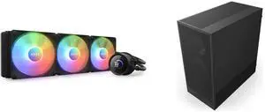 CPU Cooler Computer Case Combo - NZXT RL-KR360-B1 Bundle with NZXT CC-H52FB-R1 CPU Cooler Computer Case Combo - NZXT RL-KR360-B1 Bundle with NZXT CC-H52FB-R1
