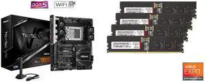 Motherboard Memory (Server Memory) Combo -  ASRock TRX50 WS Bundle with  V-color TRA516G68S834Q