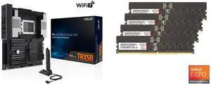 Motherboard Memory (Server Memory) Combo -  ASUS PRO WS TRX50-SAGE WIFI Bundle with  V-color TRA532G72D834Q