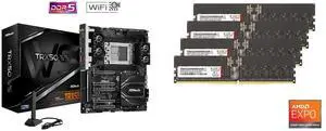 Motherboard Memory (Server Memory) Combo -  ASRock TRX50 WS Bundle with  V-color TRA532G68D834Q