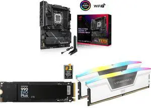Motherboard SSD Memory Combo -  ASUS ROG STRIX X870E-H GAMING WIFI7 Bundle with  SAMSUNG MZ-V9S2T0B/AM  and Corsair CMH32GX5M2E6000C36W
