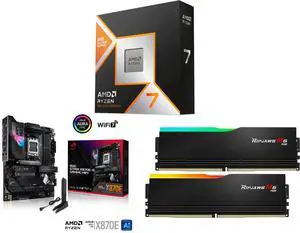 AMD Ryzen 7 9800X3D 8-Core 5.2 GHz + ASUS ROG STRIX X870E-E GAMING WIFI + G.SKILL Ripjaws M5 RGB Series
