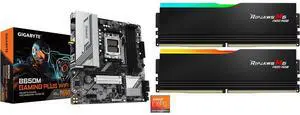 Motherboard Memory Combo -  GIGABYTE B650M GAMING PLUS WIFI Bundle with  G.SKILL F5-6000J3636F16GX2-RM5NRK