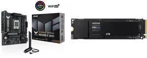 Motherboard SSD Combo -  ASUS TUF GAMING B850M-E WIFI Bundle with  SAMSUNG MZ-V9E2T0B/AM