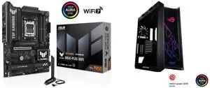 Motherboard Computer Case Combo -  ASUS TUF GAMING B850-PLUS WIFI Bundle with  ASUS GX601 ROG STRIX HELIOS CASE/BK/AL/WITH HANDLE