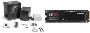 ASRock DeskMeet X600 Series Barebone mini PC , Supports AMD Socket AM5 Ryzen™ 9000&8000&7000 Series Processors, up to 65W, support 4 x DDR5 DIMMs, up to 7200+ MHz (OC), 256GB Memory. SAMSUNG 990 PRO SSD 1TB PCIe 4.0 M.2 2280 Internal Solid