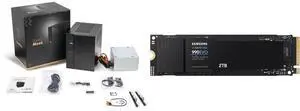ASRock DeskMeet X600 Series Barebone mini PC , Supports AMD Socket AM5 Ryzen™ 9000&8000&7000 Series Processors, up to 65W, support 4 x DDR5 DIMMs, up to 7200+ MHz (OC), 256GB Memory. SAMSUNG 990 EVO SSD 2TB, PCIe Gen 4x4, Gen 5x2 M.2 2280 N