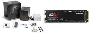 ASRock DESKMEET B660 Mini PC Barebone System support Intel 14th/13th/12th Gen CPU, supports a discrete ITX Video Card slot, CPU, Video Card , Memory, Storage are not included , 8 Liter compact size SAMSUNG 990 PRO SSD 1TB PCIe 4.0 M.2 2280