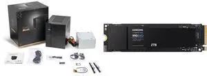 ASRock DESKMEET B660 Mini PC Barebone System support Intel 14th/13th/12th Gen CPU, supports a discrete ITX Video Card slot, CPU, Video Card , Memory, Storage are not included , 8 Liter compact size SAMSUNG 990 EVO SSD 2TB, PCIe Gen 4x4, Gen