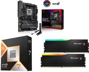 ASUS ROG STRIX X870E-H GAMING WIFI7 AM5 + AMD Ryzen 7 9800X3D 8-Core 5.2 GHz + G.SKILL Ripjaws M5 RGB Series