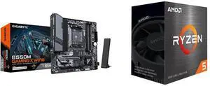Motherboard CPU Combo - GIGABYTE B550M GAMING X WIFI6 Bundle with AMD 5500