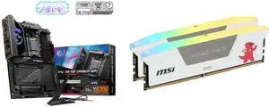 Motherboard Memory Combo -  MSI MPG X870E CARBON WIFI Bundle with  Corsair CMH32GX5M2N6000Z36-MSI