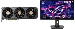 ZOTAC SOLID SFF OC GeForce RTX 5070 Ti 16GB 256-Bit GDDR7 DLSS 4.0 PIC-Express 5.0 Graphics Card ZT-B50710J3-10P ASUS ROG Strix 27" 4K QD-OLED Gaming Monitor (XG27UCDMG) - 240Hz, 0.03ms, OLED Anti-Flicker 2.0, Custom Heatsink, OLED Care Pro