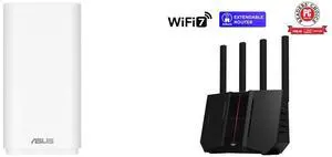 ASUS ZenWiFi BD5 Outdoor Dual-band WiFi 7 Mesh, 5000 Mbps, 2500 sq. ft. (1pk), Dual 2.5G Ports, IP65, PoE Powered, Wall and Pole Mount, VPNs ASUS RT-BE92 Tri-band WiFi 7 Router, supports new 320MHz bandwidth & 4096-QAM, MLO, AI WAN detectio ASUS ZenWiFi BD5 Outdoor Dual-band WiFi 7 Mesh, 5000 Mbps, 2500 sq. ft. (1pk), Dual 2.5G Ports, IP65, PoE Powered, Wall and Pole Mount, VPNs ASUS RT-BE92 Tri-band WiFi 7 Router, supports new 320MHz bandwidth & 4096-QAM, MLO, AI WAN detectio