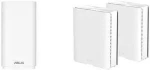ASUS ZenWiFi BD5 Outdoor Dual-band WiFi 7 Mesh, 5000 Mbps, 2500 sq. ft. (1pk), Dual 2.5G Ports, IP65, PoE Powered, Wall and Pole Mount, VPNs ASUS ZenWiFi BQ16 Pro Quad-band WiFi 7 Mesh Router (2 Pack), up to 8000 sqft, 2x 10G ports each, Sm