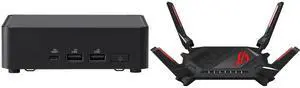 Mini-PC Wireless Router Combo -  ASUS RNUC14RVKU50000UI Bundle with  ASUS GT-AX6000/CA