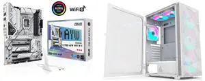 Motherboard Computer Case Combo -  ASUS Z790-AYW WIFI W II Bundle with  Montech X3 Mesh (W)
