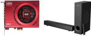 Sound Card Speakers Combo -  Creative Labs 70SB150000004 Bundle with  Creative Labs 51MF8385AA001