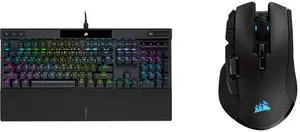 Corsair K70 RGB PRO Wired Mechanical Gaming Keyboard - Cherry MX RGB Red Linear Switches, 8,000Hz Hyper-Polling, PBT Double-Shot PRO Keycaps, Soft-Touch Palm Rest - Black Corsair Ironclaw Wireless RGB - FPS and MOBA Gaming Mouse - 18,000 DP