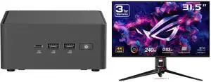 Mini-PC Monitor Combo -  ASUS RNUC15CRHC70000U Bundle with  ASUS PG32UCDM