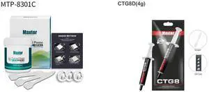 Maxtor Thermal CPU Thermal Paste 12W/mk High-Performance Thermal Grease 150g - Premium Heat Conductive Compound for PC/GPU/PS4 Cooling Fans, Computer Heatsinks, MCU & 5G Devices Maxtor Thermal CTG8 12.8W/mk thermal paste,Gaming grade CPU/GP