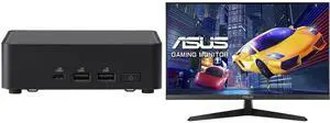 ASUS NUC 14 Pro RNUC14RVKU70000UI slim Barebone kit (mini PC)with Intel 14th Gen Core Ultra 7 155H, Dual Storage Design, Thunderbolt™ 4, Wi-Fi 6E & Bluetooth 5.3 - Memory and Storage Sold Separately ASUS 27" 1080P Eye Care Monitor (VY279HGR