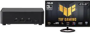ASUS NUC 14 Pro RNUC14RVKU70000UI slim Barebone kit (mini PC)with Intel 14th Gen Core Ultra 7 155H, Dual Storage Design, Thunderbolt™ 4, Wi-Fi 6E & Bluetooth 5.3 - Memory and Storage Sold Separately ASUS TUF Gaming VG249Q3R Gaming Monitor –