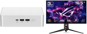 Mini-PC Monitor Combo -  ASUS RNUC15CRSU70000U Bundle with  ASUS PG32UCDM