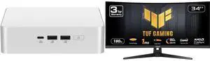 Mini-PC Monitor Combo -  ASUS RNUC15CRSU70000U Bundle with  ASUS 90LM0AA0-B011B0