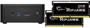 ASRock Industrial 4X4 BOX-AI350 Barebone Systems- Mini-PC (AMD Ryzen™ AI 7 350 (Kraken Point APU), DDR5 5600, support Quad-Display, USB4, Fanned BOX) Single Unit - Memory and Storage Sold Separately G.SKILL Ripjaws SO-DIMM 32GB (2 x 16GB) 2