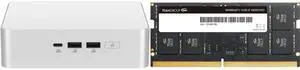 ASUS NUC 15 Pro+ Barebone Mini PC with Intel Core Ultra 7 255H  CPU, 2x DDR5 SO-Dimm Slots, Dual Storage Design, Thunderbolt™ 4, Wi-Fi 7, Aluminum Chassis  - Memory and Storage Sold Separately Team Elite 32GB 262-Pin DDR5 SO-DIMM DDR5 5600