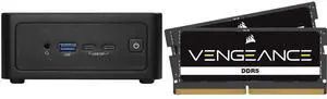 ASRock Industrial 4X4 BOX-AI350 Barebone Systems- Mini-PC (AMD Ryzen™ AI 7 350 (Kraken Point APU), DDR5 5600, support Quad-Display, USB4, Fanned BOX) Single Unit - Memory and Storage Sold Separately CORSAIR Vengeance 64GB (2 x 32GB) 262-Pin
