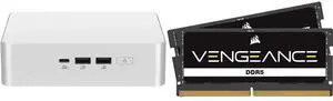 ASUS NUC 15 Pro+ Barebone Mini PC with Intel Core Ultra 7 255H  CPU, 2x DDR5 SO-Dimm Slots, Dual Storage Design, Thunderbolt™ 4, Wi-Fi 7, Aluminum Chassis  - Memory and Storage Sold Separately CORSAIR Vengeance 64GB (2 x 32GB) 262-Pin DDR5