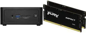 ASRock Industrial 4X4 BOX-AI350 Barebone Systems- Mini-PC (AMD Ryzen™ AI 7 350 (Kraken Point APU), DDR5 5600, support Quad-Display, USB4, Fanned BOX) Single Unit - Memory and Storage Sold Separately Kingston FURY Impact 64GB (2 x 32GB) 262-